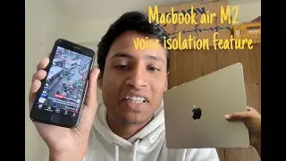 Macbook air M2 powerful voice isolation feature!💪💪