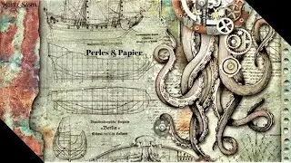 Présentation. Scrapbooking. Album photos Steampunk 