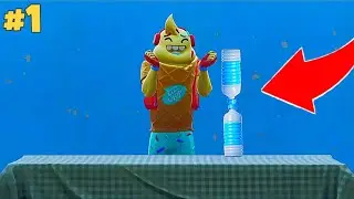 BOTTLE FLIP TRICK SHOTS FORTNITE #1