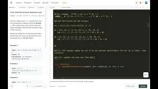 leetcode 1043  Partition Array for Maximum Sum  -  DP