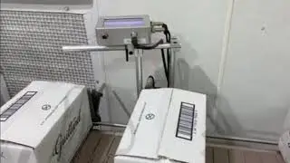 Meenjet MX1 Printing Two Line Date Code on White Cases