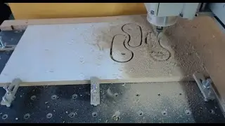Fresadora CNCEST 6040 - Primer trabajo
