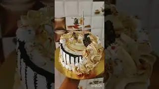 chocolate cake theme 🍰 simple design ❤️#viralvideo #cake #birthdaycake #foryoupage