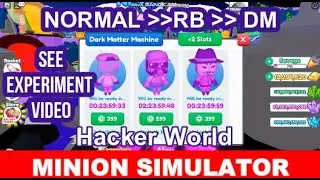 Experiment Video Minion Simulator Roblox Pet Hacker to RB and Dark Matter | What Power Pet