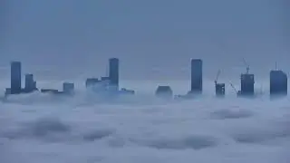Brisbane morning fog
