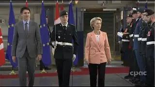 Welcome ceremony for European Commission President Ursula von der Leyen in Kingston &ndash; March 7, 2023