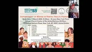 CSW69 Parallel Event – Empowerment of Women in Mental Health Promotion