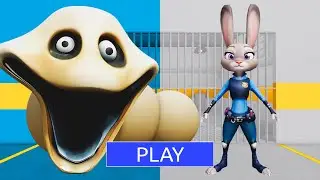 ORIGINAL HUNGRY WORM vs JUDY in BARRY'S PRISON RUN! #roblox #obby