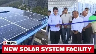 Karnataka DY CM Dr CN Ashwath Narayan Inaugurates Rooftop Solar System Facility In Bengaluru