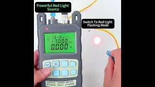 Optical Power Meter Function Operation Exhibit#fiberoptics #Optical Power Meter