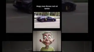 Shocking Momen Unhinged Man Throws Rock at Lamborghini! 😲🚗💥