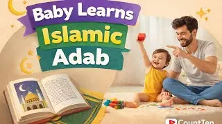 Daddy Teaches Baby Islamic Manners | Islamic Adab for Kids | Ms Rachel Style