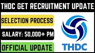 Job Update-79 !! THDC GET Recruitment through GATE Exam !! Salary-50000 PM !! Official Update !!