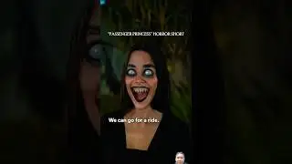 Creepy evil witch bites your head off when you drive! #horrorshort #scary #horrorclips #shortfilm