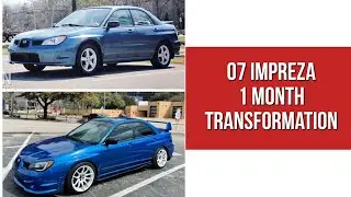 07 impreza 2.5i transformation in 1 month