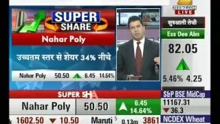 Nahar Polyfilms trading at 48 with the rise of 8.96%