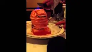 Baked Alaska on fire