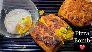 Cheesy Veggie Pizza Bombs 🧀 | Cheese Burst Pizza Balls at Home!