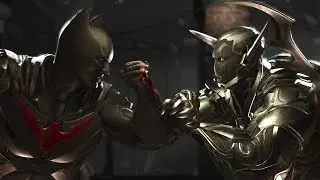 Injustice 2: Batman Vs Blue Beetle — все вступления и концовки, диалоги в стычках, суперприёмы