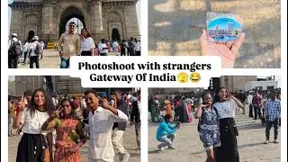 Photobombing vlog #mumbai😂😂 Rowdy ash | #gatewayofindia #strangers #vlog #ash   #explore #travel
