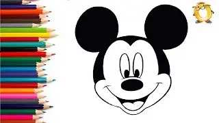 Mickey Mouse coloring and drawing for Kids, Toddlers | Jolly Toy Art