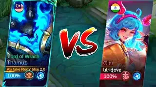 THAMUZ VS CICI IN EXP SOLO WHO WILL WIN 🔥|| ( Must Try ) -Top 1 Global Thamuz Gameplay