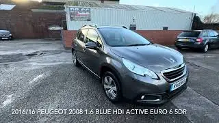 2016/16 Peugeot 2008 1.6 BlueHDi Active Euro 6 (s/s) 5dr