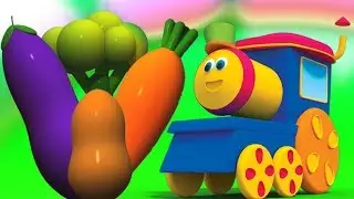 Bob kereta api | Keretapi Sayuran | Belajar dengan bob | Vegetables Names | Bob Vegetables Train