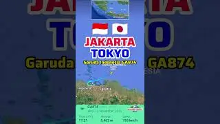 Маршрут ✈️ Джакарта 🇮🇩 &mdash; Токио 🇯🇵 | Garuda Indonesia GA874 | Airbus A330-343E