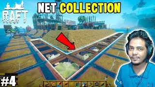 BUILDING A NET COLLECTION ON RAFT | RAFT SURVIVAL | #4 HINDI GAMEPLAY
