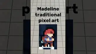 Madeline pixel art | #drawing #pixelart #celeste #madeline #art #fanart #traditionalart