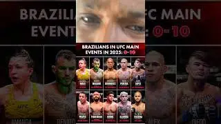 Brazilian UFC Fighters are 0-10 in Main Events this Year! #ufc #mma #ufcevent