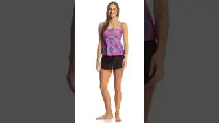 Ceeb Pretty In Pink Tankini Top | SwimOutlet.com
