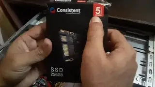 Consistent SSD 2.5 SATA 256 GB SATA III - Unboxing | Installation Windows 10 in desktop.