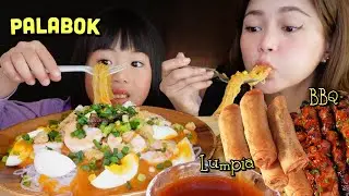 PORK BBQ, LUMPIANG SHANGHAI AT PALABOK MUKBANG