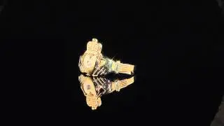 Men's Diamond Claddagh Ring  - 10K Yellow Gold | MyJewelryBox