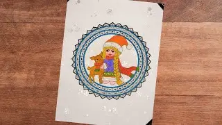 Winter Special Mandala Drawing Easy Step by Step