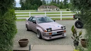 Dual Tip Blast Pipes On The Beams AE86! Goodbye Side Exit