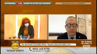 Giovanni Leoni su Rete Veneta 9 marzo  2022 - Trasmissione Sveglia Veneti