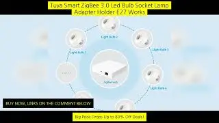 Tuya Smart Zigbee 3.0 Led Bulb Socket Lamp Adapter Holder E27 Works With