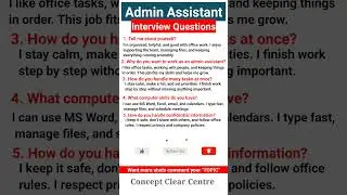 Top 5 Admin Assistant Job Interview Questions and Answers to ace your Dream Job