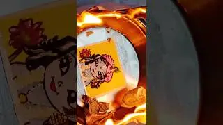 Krishna ji fire art #kirtiartisticvibes #youtubeshorts #radhekrishna