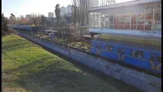 Поезда  Е-КМ-Пм\Еж\Ема-502.1(ASMR) 2К Черниговская/Trains Е-КМ-Пм\Еж\Ема-502.1 Chernigivska (ASMR)2К