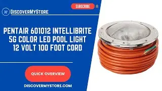 Pentair 601012 IntelliBrite 5G Color Underwater LED Pool Light 12 Volt 100 Foot Cord