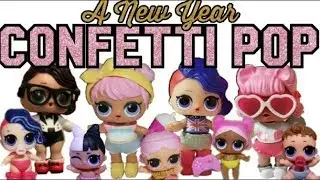 CONFETTI POP PARTY LOL SURPRISE NEW YEAR'S EVE PARTY - STOP MOTION ANIMATION
