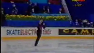 Andras Szaraz (HUN) - 1990 Worlds, Men's Free Skate (British Broadcast Feed)