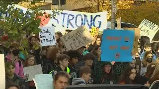 Hundreds of students in Seattle participate in walk-out over gun control