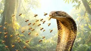 King Cobra vs Thousands of Bees &mdash; The Brutal Wildlife Battle Caught in 4K