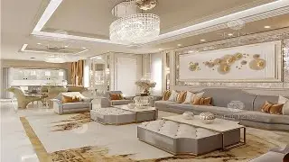 Luxurious living room design with modern sofa | Interior design 2020