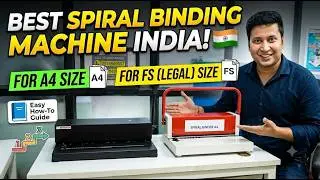 Best Spiral Binding Machine in India 2026 | A4 & FS Size | Easy How-To Guide! 📘✨